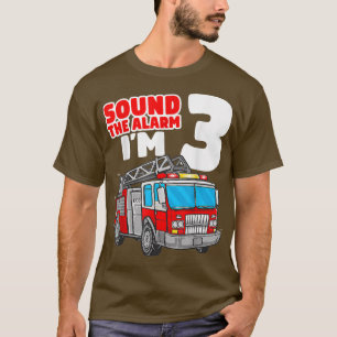Feuerwehrfahrzeug 3 Jahre alter Feuerwehrmann 3. G T-Shirt