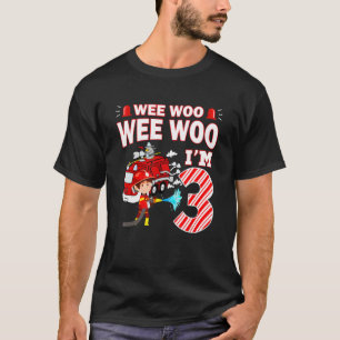 Feuerwehrfahrzeug 3 Jahre alter Feuerwehrmann 3. G T-Shirt