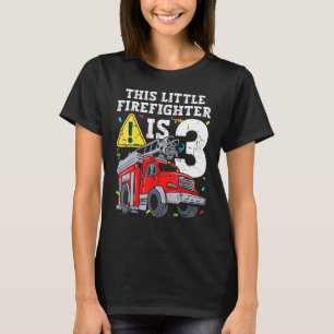 Feuerwehrfahrzeug 3 Jahre Junge Feuerwehrmann Klei T-Shirt
