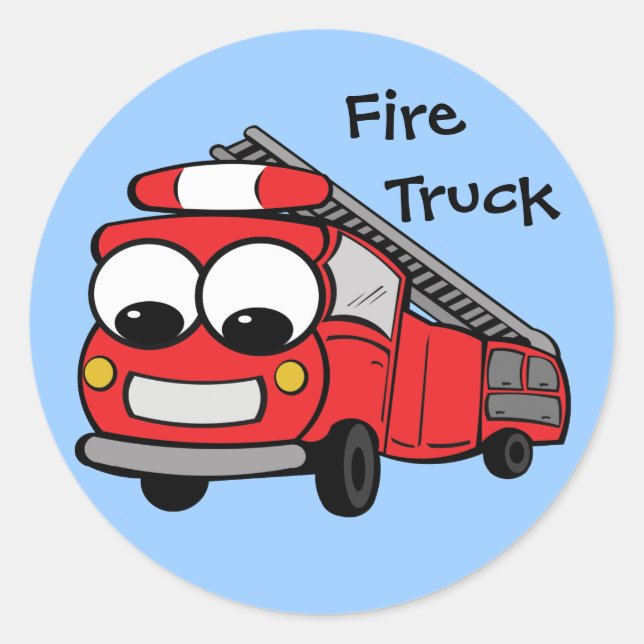 Feuerwehrfahrzeug - Aufkleber (Vorderseite)