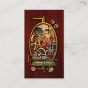 Feuerwehrfahrzeug - Ein elektrischer Motorpumpwage Visitenkarte
