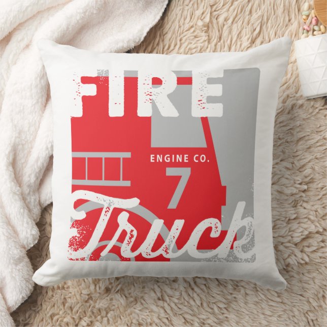 Feuerwehrfahrzeug Kissen (Decke)