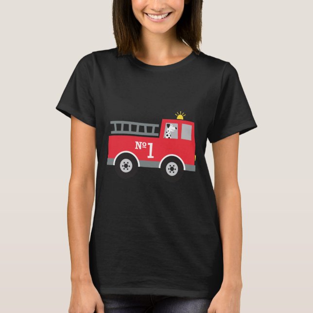 Feuerwehrfahrzeug T-Shirt (Vorderseite)