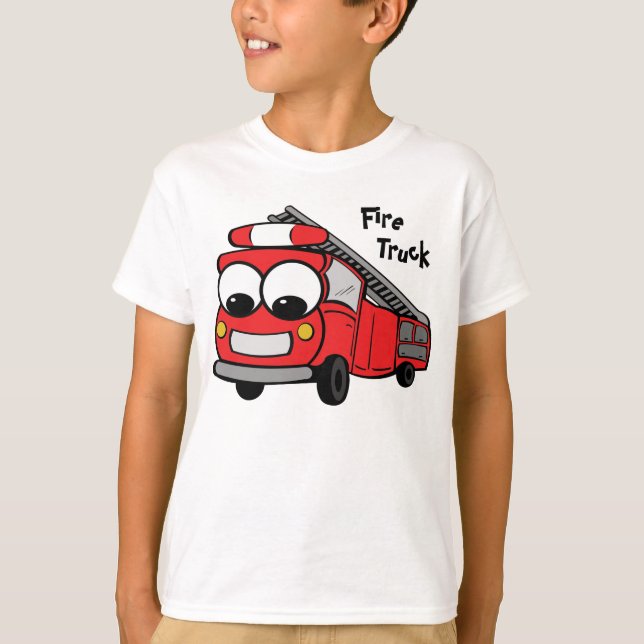 Feuerwehrfahrzeug T-Shirt (Vorderseite)