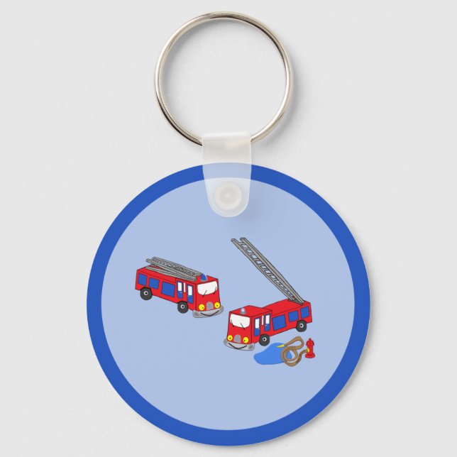 Feuerwehrfahrzeuge Schlüsselanhänger (Vorderseite)