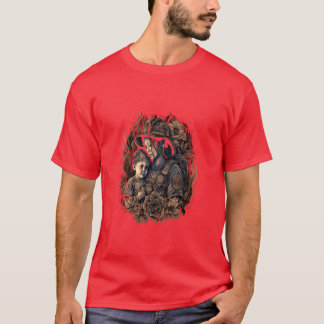 Feuerwehrfamilie Feuerwehrfrau Mama Mutter und Soh T-Shirt