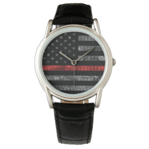 Feuerwehrfeuerflagge Armbanduhr