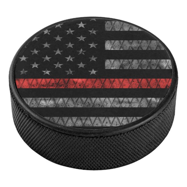 Feuerwehrfeuerflagge Eishockey Puck (3/4)