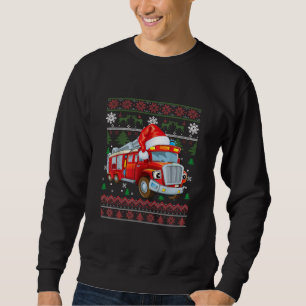Feuerwehrfeuerwehrmann Weihnachten Niedliche Junge Sweatshirt
