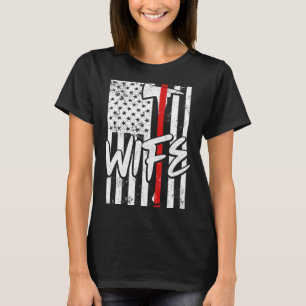 Feuerwehrfrau Ehefrau Feuerwehrfrau Ehefrau Frauen T-Shirt