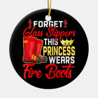 Feuerwehrfrau Feuerwehrfrau Feuerwehrfrau Keramik Ornament