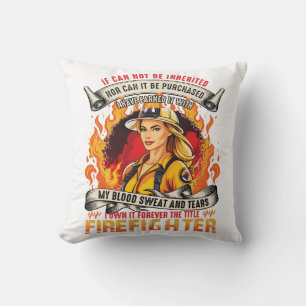 Feuerwehrfrau Kissen