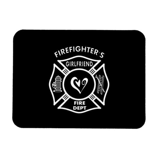 Feuerwehrfrau Magnet (Horizontal)