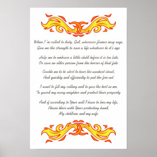 Feuerwehrgebet Poster