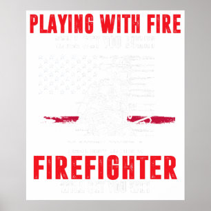 Feuerwehrgeschenk Für Männer Lustiges Feuerwehrges Poster