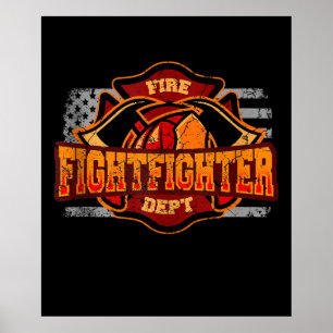 Feuerwehrgiebigkeit der US-Feuerwehrleute unter de Poster