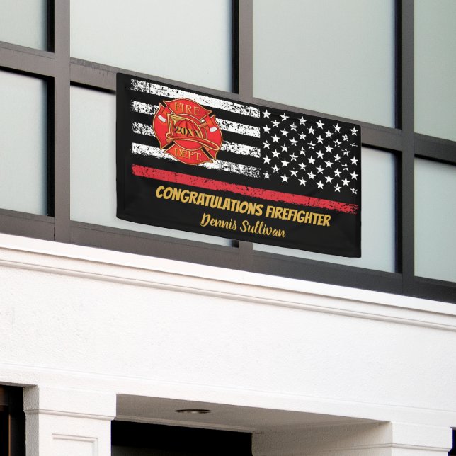 Feuerwehrgraduier | Party des Feuerwehrmanns Banner (Äußeres Gebäude)