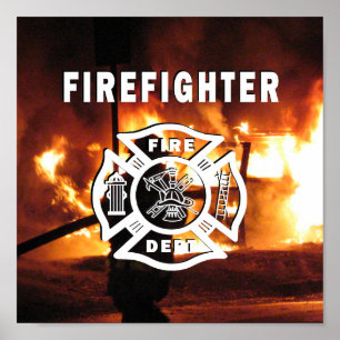 Feuerwehrhandline Poster