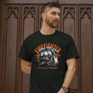 Feuerwehrhelden im Helmets-T - Shirt