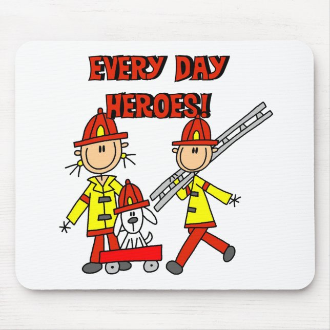 Feuerwehrhelden Mousepad (Vorne)
