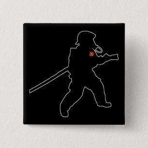 Feuerwehrhelden Silhouette zur Rettung des Feuers Button