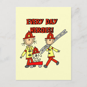 Feuerwehrhelden T-Shirts und Geschenke Postkarte