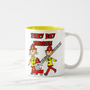 Feuerwehrhelden Zweifarbige Tasse