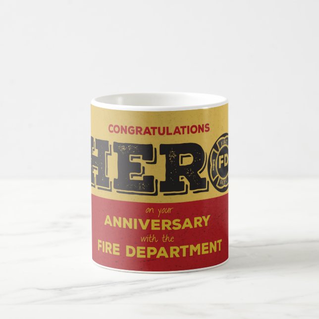 Feuerwehrheldin Anniversary Kaffeetasse (Mittel)