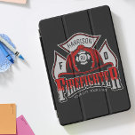Feuerwehrhelm ADD NAME Fire Department Rescue iPad Pro Cover<br><div class="desc">Custom Firefighter Helmet ADD NAME Fire Department Rescue Design - Customize with your Name,  Unit/Station/Badge Number and Location.</div>