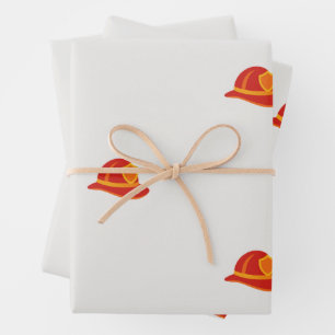 Feuerwehrhelm-Geschenkverpackung Geschenkpapier Set