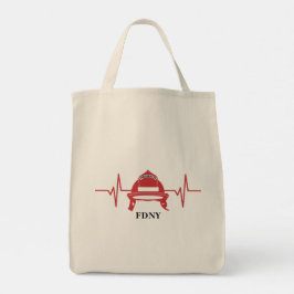 Feuerwehrhelm Heartbeat Personalisiert Tragetasche