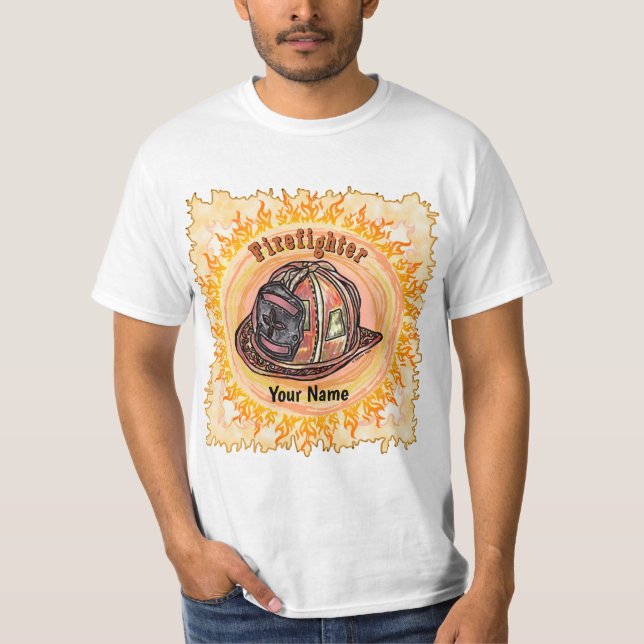 Feuerwehrhelm-Tshirt T-Shirt (Vorderseite)