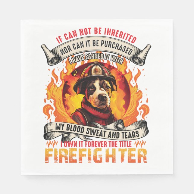 Feuerwehrhund Serviette (Vorderseite)