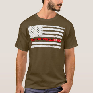Feuerwehrkämpfe mit dünner roter Linie für TRUMP T-Shirt