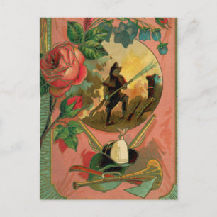 Feuerwehrkunst 2 des Feuerwerks der 1880er Jahre Postkarte