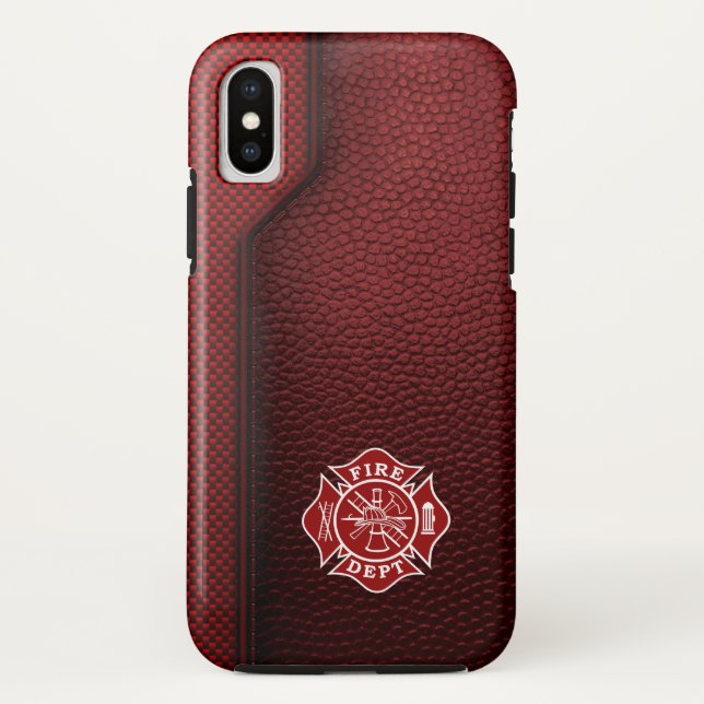 Feuerwehrleder Case-Mate iPhone Hülle (Rückseite)