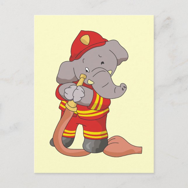 Feuerwehrlephant-Tshirts und Geschenke Postkarte (Vorderseite)