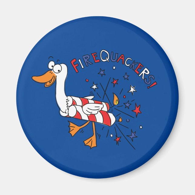 Feuerwehrleute 4. Juli Duck Magnet (Vorne)