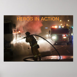 Feuerwehrleute: Helden in Aktion Poster