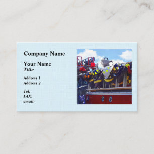 Feuerwehrleute - Helm für Feuerwehrfahrzeuge Visitenkarte