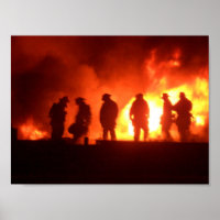 Feuerwehrleute in Aktion