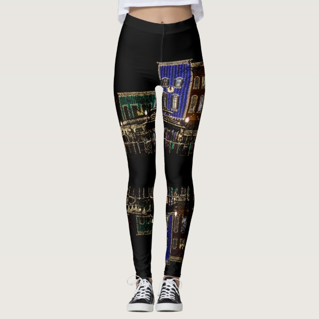 Feuerwehrleute landen Weihnachten Leggings (Vorderseite)