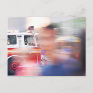 Feuerwehrleute New York Postkarte