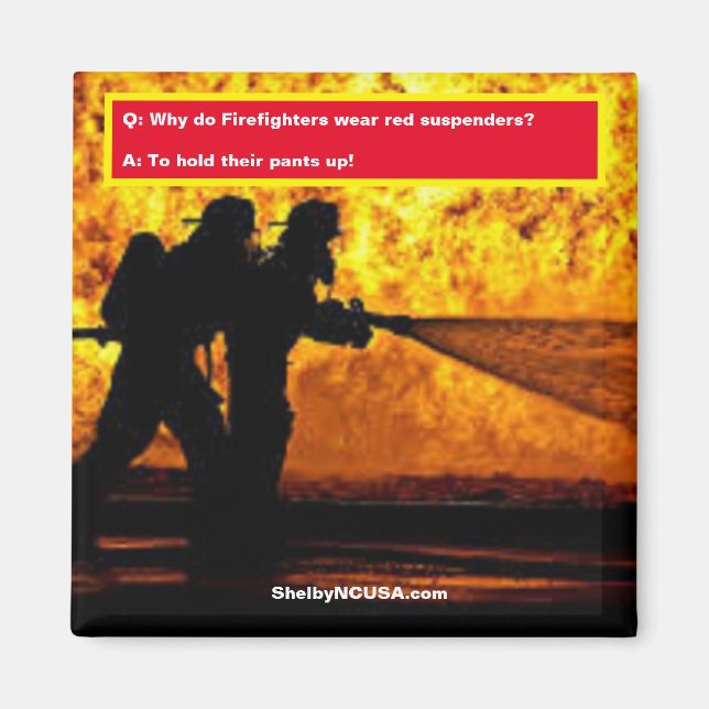 Feuerwehrleute, Red Suspenders Magnet (Vorne)