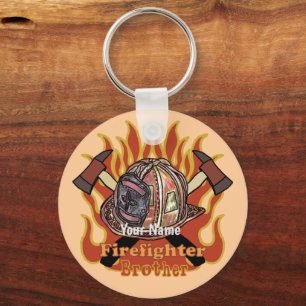 Feuerwehrleute sind Brüder Feuerwehrmann Schlüsselanhänger