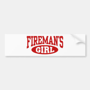 Feuerwehrmädchen Autoaufkleber