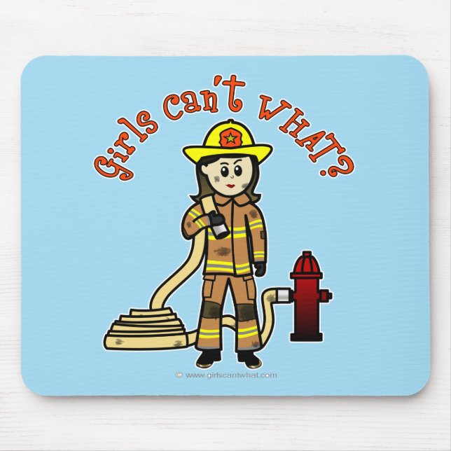 Feuerwehrmädchen Mousepad (Vorne)