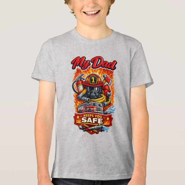 Feuerwehrmann (1) Tri-Blend shirt (Vorderseite)