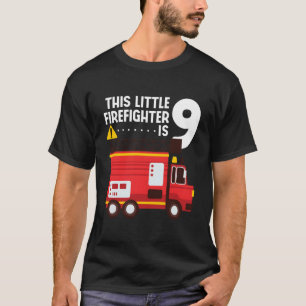 Feuerwehrmann 9. Geburtstag Feuerwehrmann 9 Jahr T-Shirt