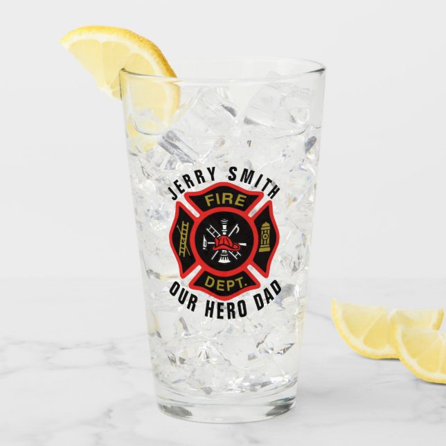 Feuerwehrmann-Abzeichen-kundenspezifischer Glas (Vorderseite Ice)